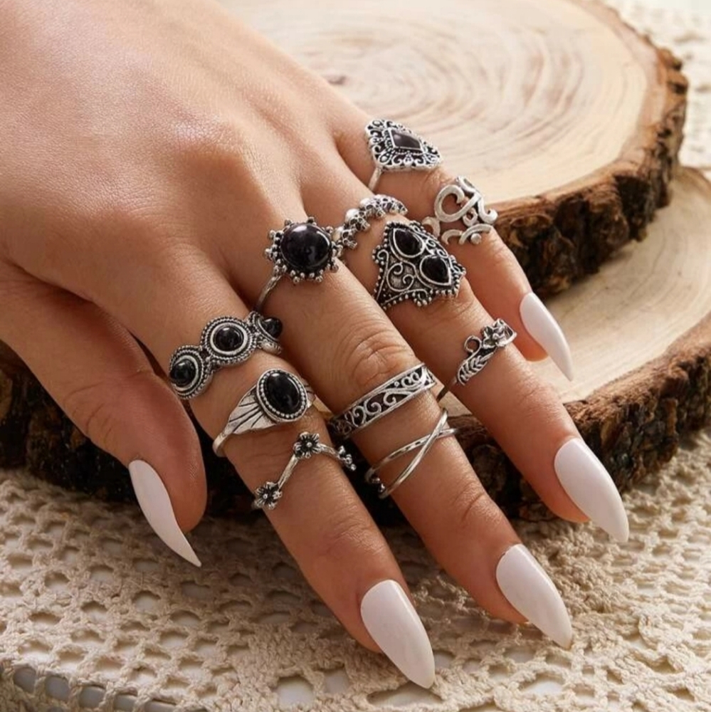 *Krea* 11 Piece Ring Set - Picture 1 of 4